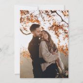 Invitation Moderne minimaliste Mariage Merlot (Dos)