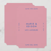 Invitation Moderne minimaliste Mariage simple Enregistrer la (Devant / Derrière)