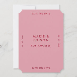 Invitation Moderne minimaliste Mariage simple Enregistrer la