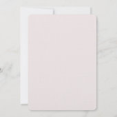 Invitation Moderne Minimaliste | Mariage Terracotta & Blush (Dos)