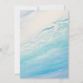 Invitation Moderne minimaliste Monogram Beach Mariage à thème (Dos)