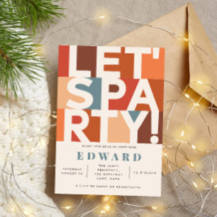 Invitation Moderne minimaliste permet à la partie audgraphiqu