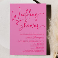 Moderne minimaliste Wedding shower rose chaud