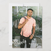 Invitation Moderne Mocha Mousse QR Code Parti de Graduation P (Dos)