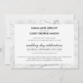 Invitation MODERNE MODERNE INVITER moderne tache mod marbre n (Dos)