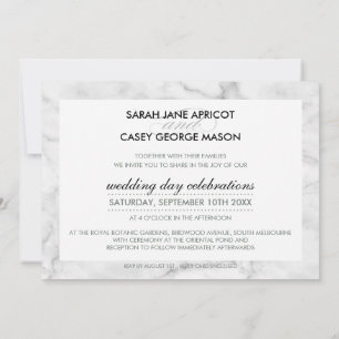 Invitation MODERNE MODERNE INVITER moderne tache mod marbre n
