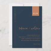 INVITATION MODERNE MODERNE MINIMALE MARIAGE DE TYPOGRAPHIE DE (Devant)
