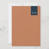 INVITATION MODERNE MODERNE MINIMALE MARIAGE DE TYPOGRAPHIE DE (Dos)