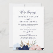 Invitation Moderne Naissance | Réception de Mariage Élopement (Devant)