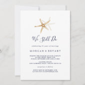 Invitation Moderne Nautical | Étoile de mer Nous nous renouve (Devant)