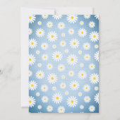 Invitation Moderne N'Importe Quel Âge Arc Denim Daisers Été A (Dos)