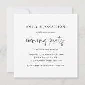Invitation Moderne N'Importe Quelle Couleur Script Mariage so (Devant)