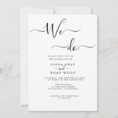 Invitation Moderne Nous faisons Mariage (Devant)