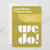 Invitation Moderne Nous faisons Typographie géométrique Avoca (Devant)