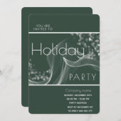 Invitation Moderne onisé ondulé bokeh entreprise Fête de vaca (Devant / Derrière)