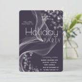 Invitation Moderne onisé ondulé bokeh entreprise Fête de vaca (Debout devant)