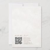 Invitation Moderne Or et Beige Le Mariage de Calligraphie (Dos)