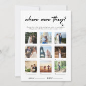 Invitation Moderne Où Étaient-Ils Jeu Photo (Devant)