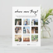 Invitation Moderne Où Étaient-Ils Jeu Photo (Debout devant)