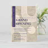 Invitation Moderne Ouverture Grands Jours Abstrait Arc-en-cie (Debout devant)