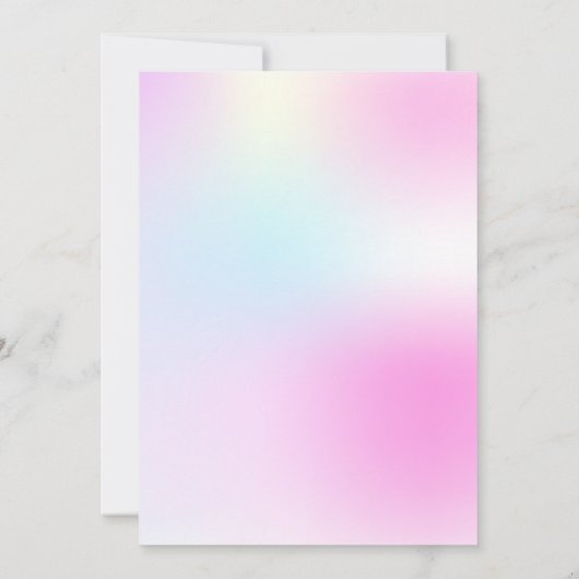 Invitation Moderne Pastel Bride Est Sur Cloud Neuf Fête des m (Dos)