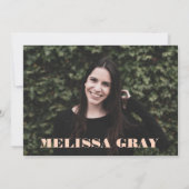 Invitation moderne Pastel Ombre Grad Party (Dos)