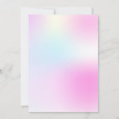 Invitation Moderne Pastel Pink Cloud Neuf Baby shower (Dos)