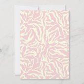 Invitation Moderne Pastel Pink Jolie Fête des mariées (Dos)