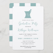 Invitation Moderne PharmD Pharmacy School Graduation (Devant / Derrière)