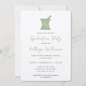 Invitation Moderne PharmD Pharmacy School Graduation (Devant)