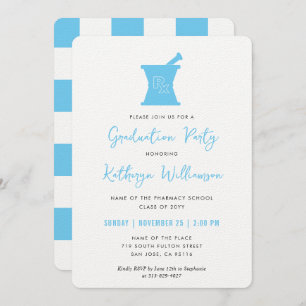 Invitation Moderne PharmD Pharmacy School Graduation