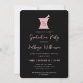 Invitation Moderne PharmD Pharmacy School Graduation (Devant)