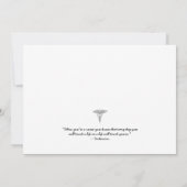 Invitation Moderne Pink BSN graduation infirmière (Dos)