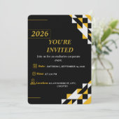 Invitation Moderne pour Événement d'Entreprise Mod (Debout devant)