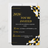Invitation Moderne pour Événement d'Entreprise Mod (Devant)