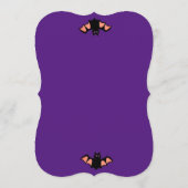 Invitation moderne pour Halloween avec chat noir e (Dos)