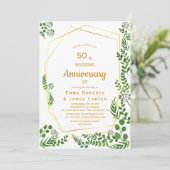 Invitation moderne pour le 50e anniversaire de mar (Debout devant)