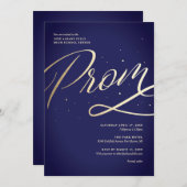 Invitation moderne pour le bal de promo (Devant / Derrière)