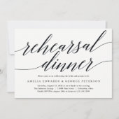 Invitation moderne pour le dîner de répétition (Devant)