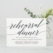 Invitation moderne pour le dîner de répétition (Debout devant)