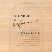 Invitation moderne pour le dîner de répétition de (Recto)