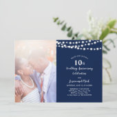 Invitation moderne pour les 10 ans de mariage - Nu (Debout devant)