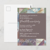 Invitation moderne pour les 30 ans de mariage perl (Devant / Derrière)