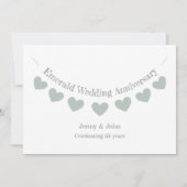 Invitation moderne pour les 55 ans de mariage de n (Dos)