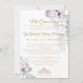 Invitation Moderne pour Mes Quinze Ans (Devant)