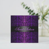 Invitation moderne pour un anniversaire de 16 ans (Debout devant)