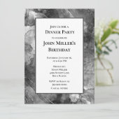 Invitation moderne pour un dîner d'anniversaire en (Debout devant)