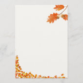 Invitation moderne pour un dîner de Thanksgiving d (Dos)
