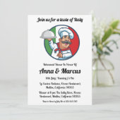 Invitation moderne pour un dîner italien (Debout devant)