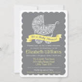 Invitation moderne pour une baby shower (Devant)